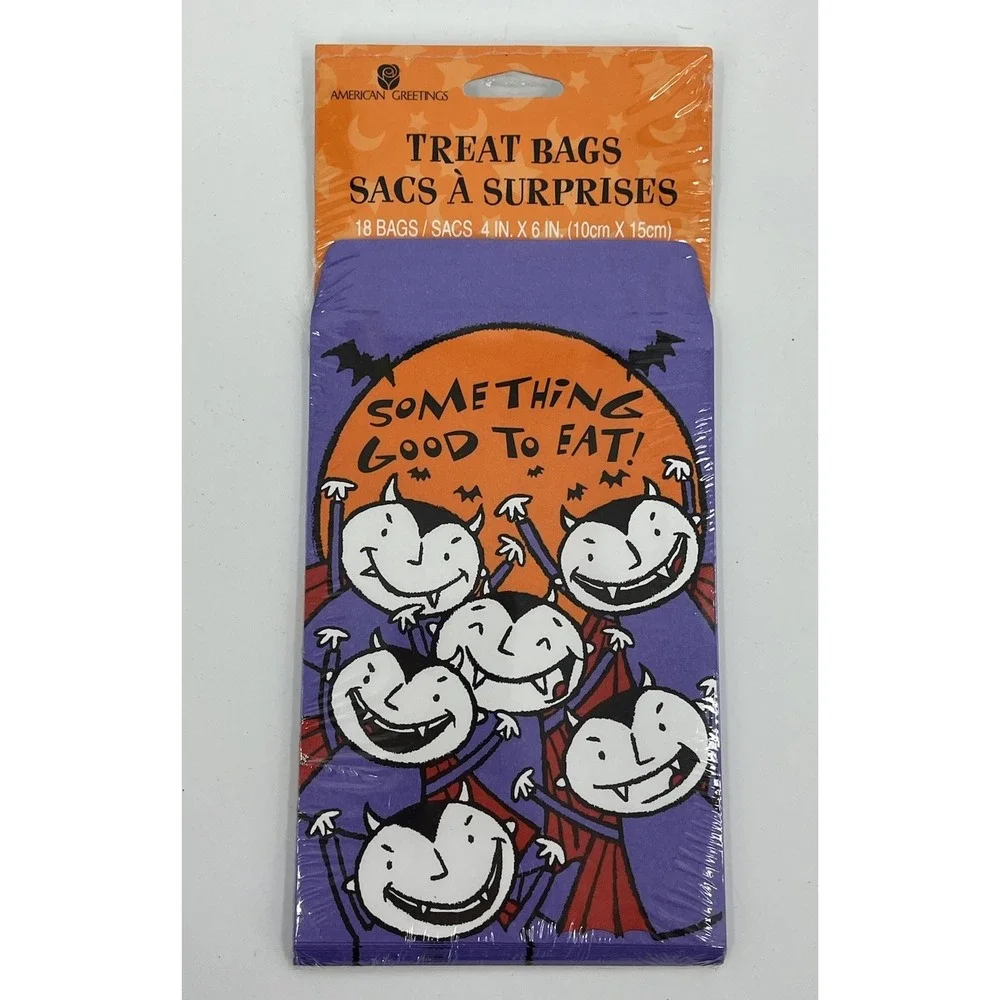 American Greetings Halloween Treat Bags Vampires 2 Packs x 18 Something Good